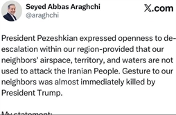 I.R. Iran, Ministry of Foreign Affairs- Iran’s conditional readiness to de-escalate undermined by Trump